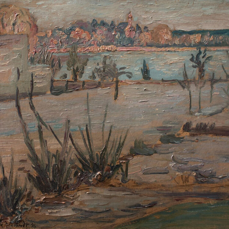 Max Degebrodt - Landschaft - 1926 - Öl auf Malpappe