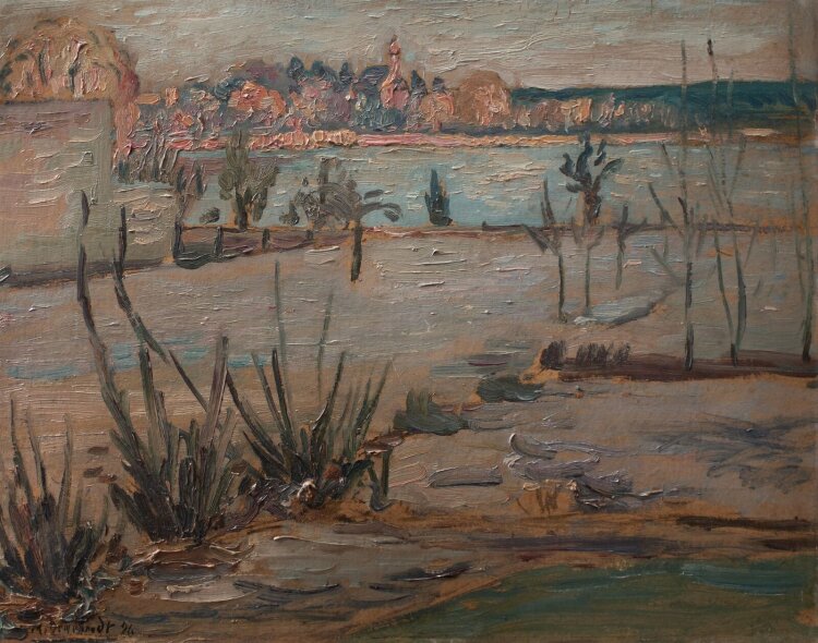 Max Degebrodt - Landschaft - 1926 - Öl auf Malpappe