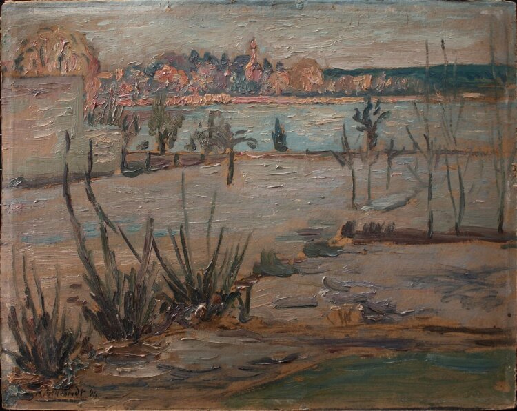 Max Degebrodt - Landschaft - 1926 - Öl auf Malpappe