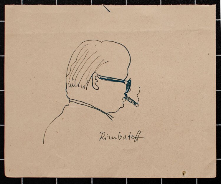 Unbekannter Künstler (Rimbatoff?) - Mann mit Zigarre...