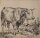 Joseph Simon Volmar - Rind - 1858 - Tusche