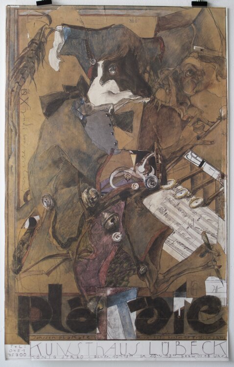 Horst Janssen - Plakate. Kunsthaus Lübeck - 1980 - Offsetdruck