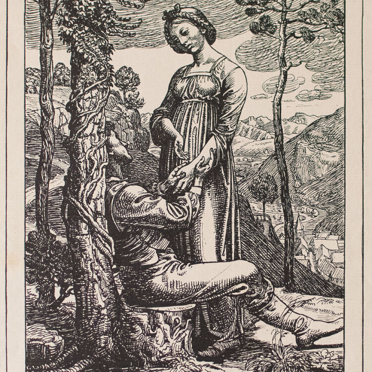 Wilhelm Wohlgemuth - Aennchen von Tharau - o.J. - Lithografie auf geripptem Papier