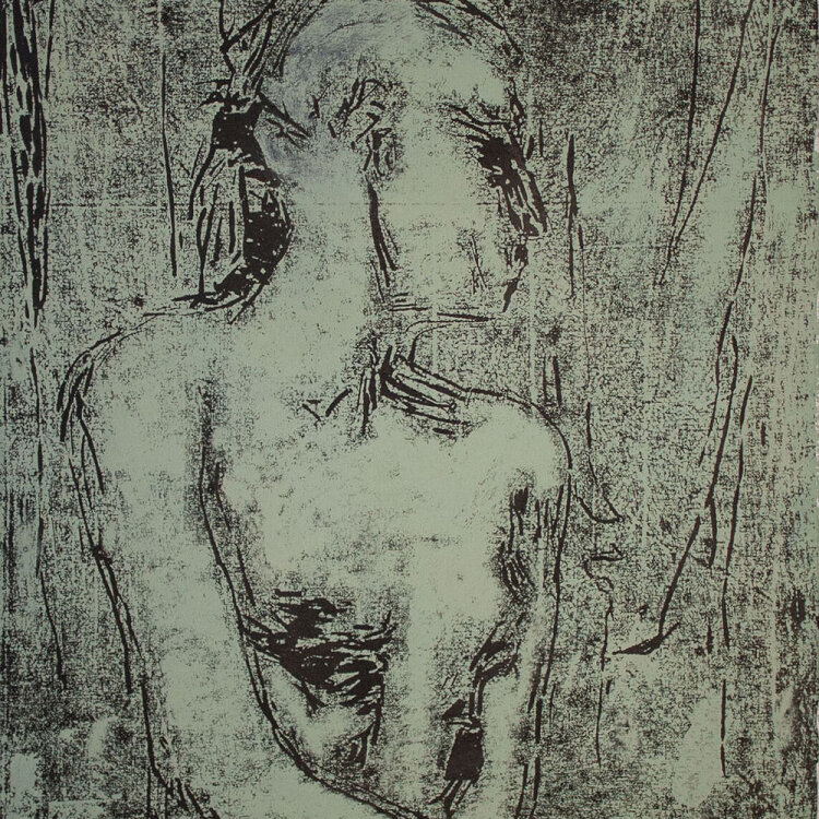Luise Dewerny - Mädchen III - 2018 - Farbholzschnitt...