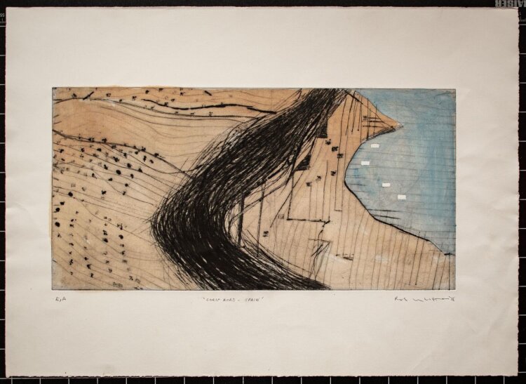 Rob Whitton - Coast Road Spain - 2006 - Farbradierung auf...