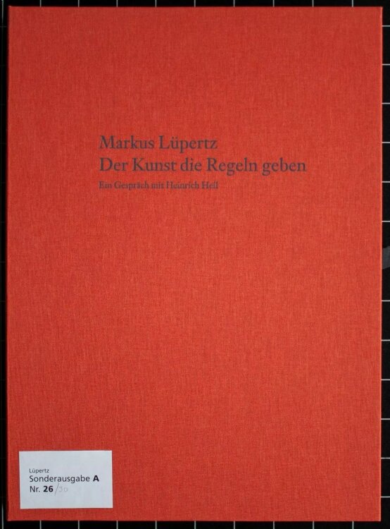 Markus Lüpertz - Der Kunst die Regeln geben - 2005 - Farbradierung auf Büttenpapier