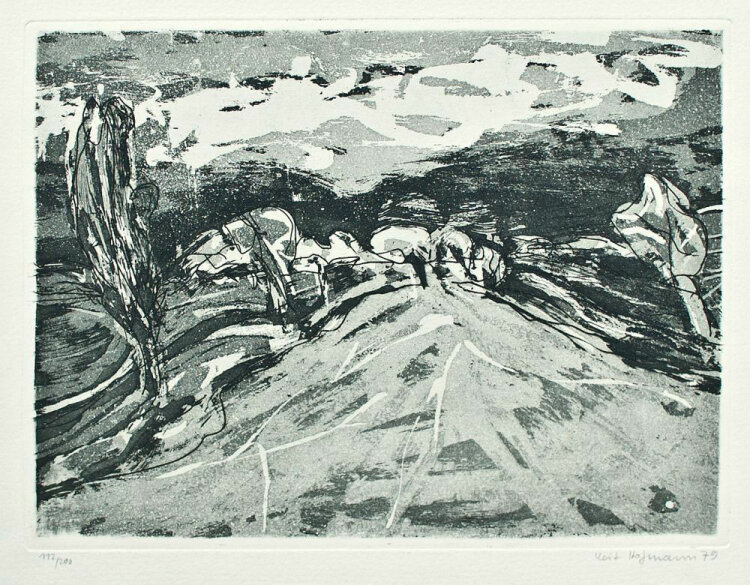 Veit Hofmann - Landschaft - 1979 - Radierung