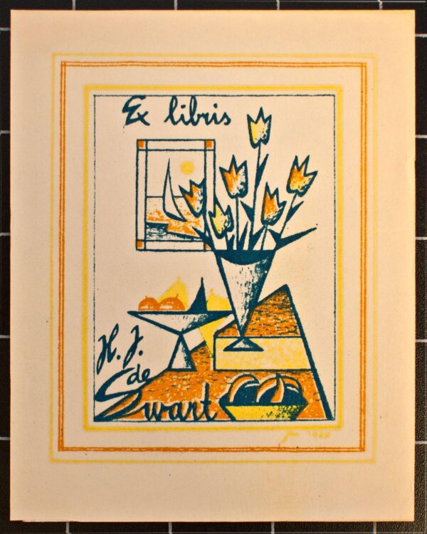 Vladimír Jandejsek - Exlibris H. J. de Swart - 1965 - Autografie