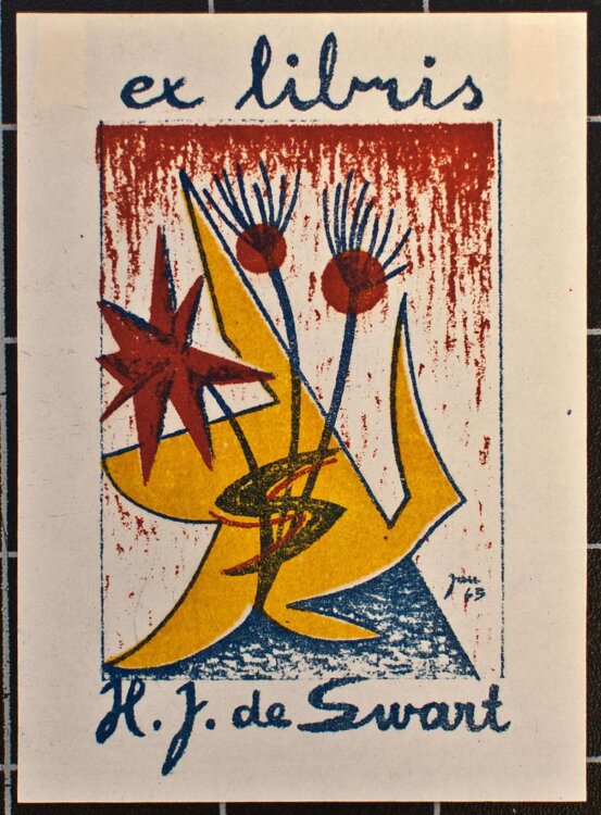 Vladimír Jandejsek - Exlibris H. J. de Swart - 1965 - Autografie