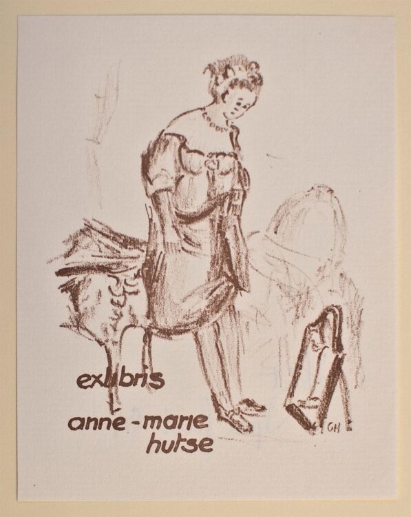 G. Hutse - Exlibris - 1967 - Radierung