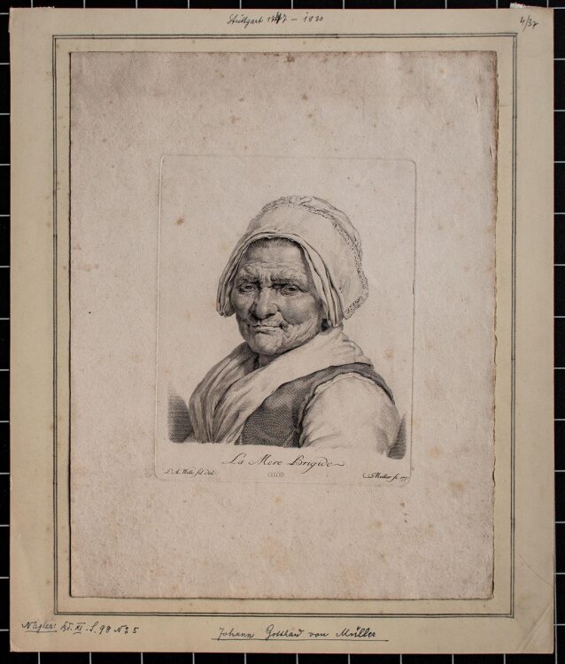 Johann Gotthard von Müller - La Mére Brigide - Kupferstich - 1772