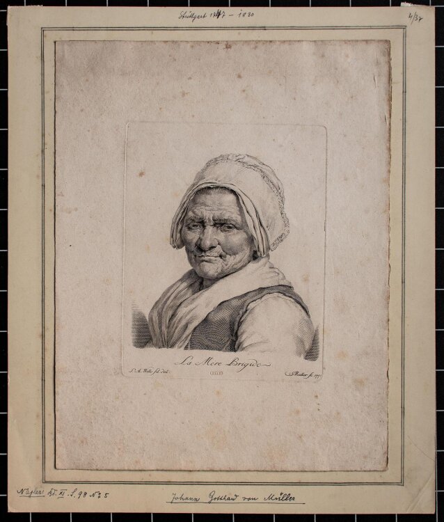 Johann Gotthard von Müller - La Mére Brigide - Kupferstich - 1772