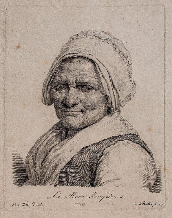 Johann Gotthard von Müller - La Mére Brigide - Kupferstich - 1772