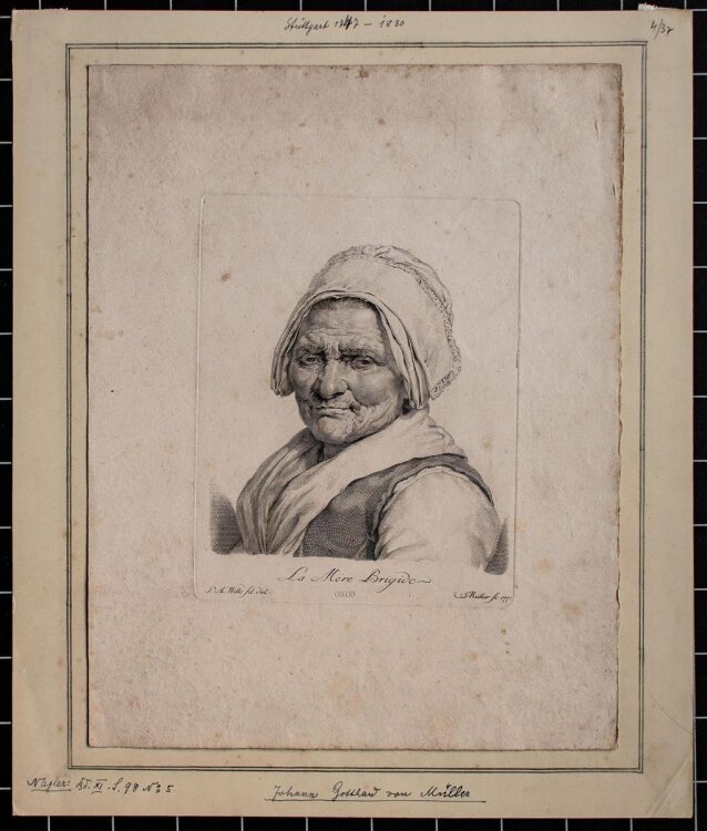 Johann Gotthard von Müller - La Mére Brigide - Kupferstich - 1772