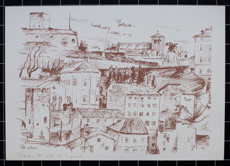 Bogdan Grom - Trieste e il suo Carso - 1957 - Lithografie