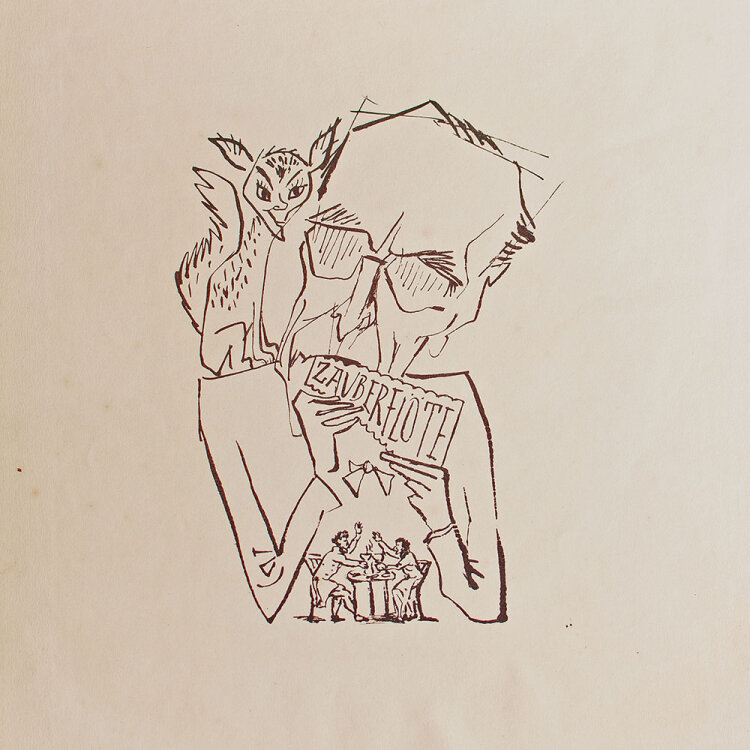 Herbert Sandberg - Felsenstein - o.J. - Lithografie auf kräftigem Papier