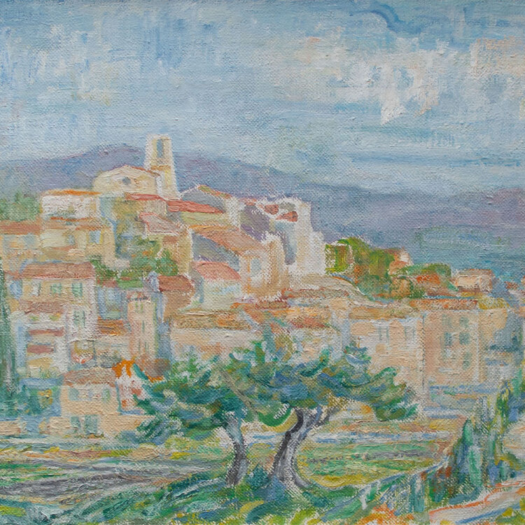 Hans Gött - Flayosc , Frankreich - 1965 - Öl...