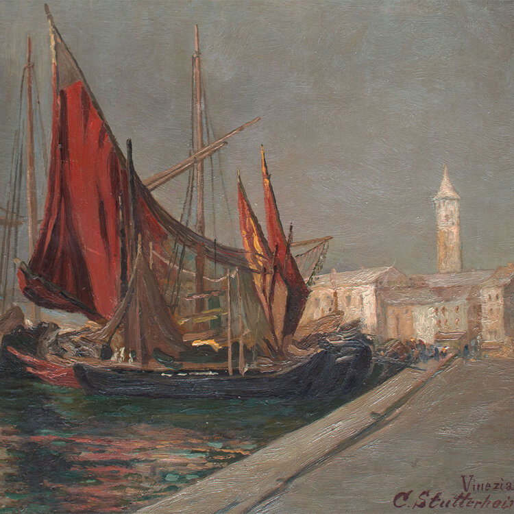 C. Stutterheim - Venedig (Venezia) - 1919 - Öl auf Holz