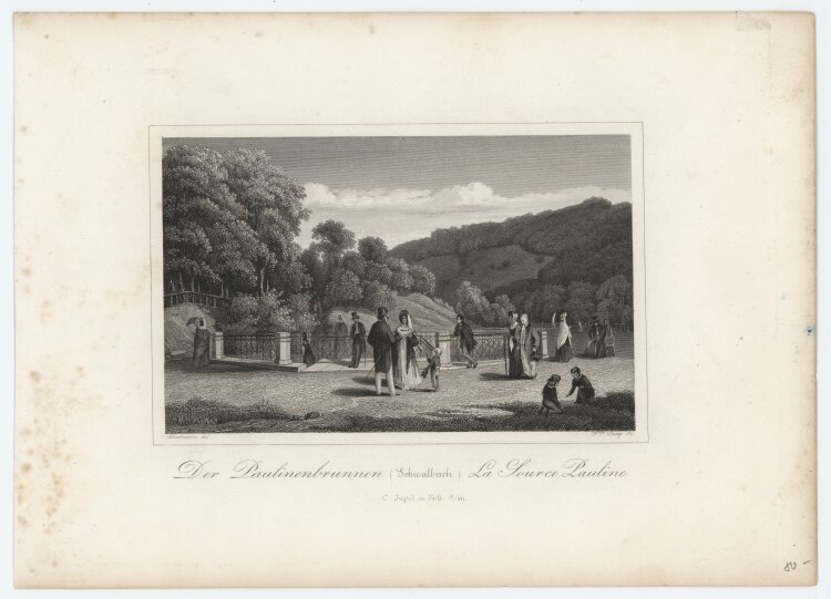 W. Laug - Ansicht des Paulinenbrunnen (Schwalbach) -...