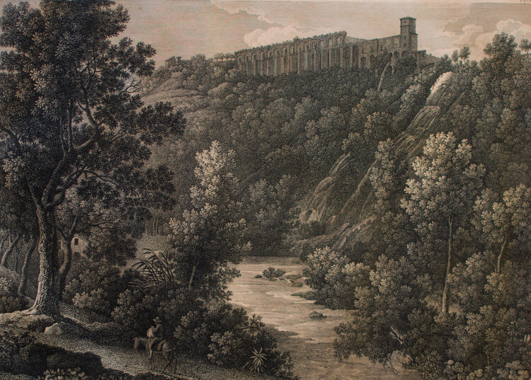 Filippo Giuntotardi - Vedute della Villa di Mecenate a Tivoli - o. J. - Radierung