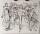 Unleserlich signiert - Triumph des Bacchus - Lithographie - 1964 - 46/70