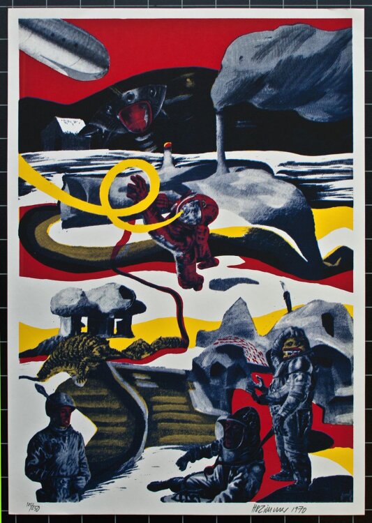 HP Zimmer - ohne Titel - 1970 - Serigrafie