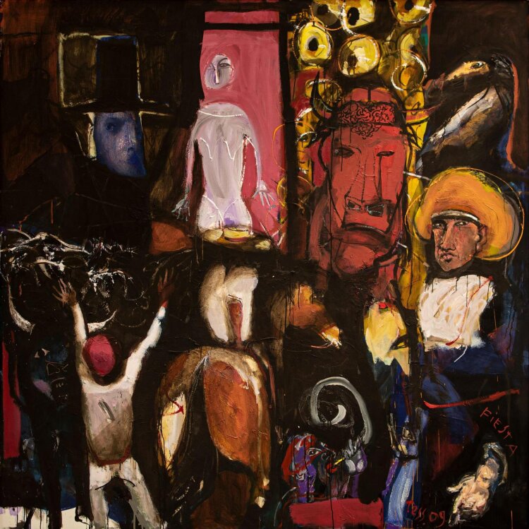 Heinrich Tessmer - Fiesta - 2009 - Öl auf Leinwand
