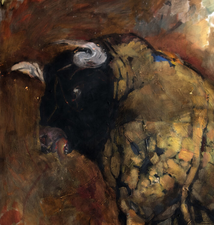 Heinrich Tessmer - Stier - 2003 - Öl auf Leinwand