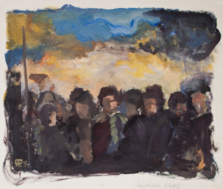Ernst Kelle - Aufbruch - 1947 - Gouache