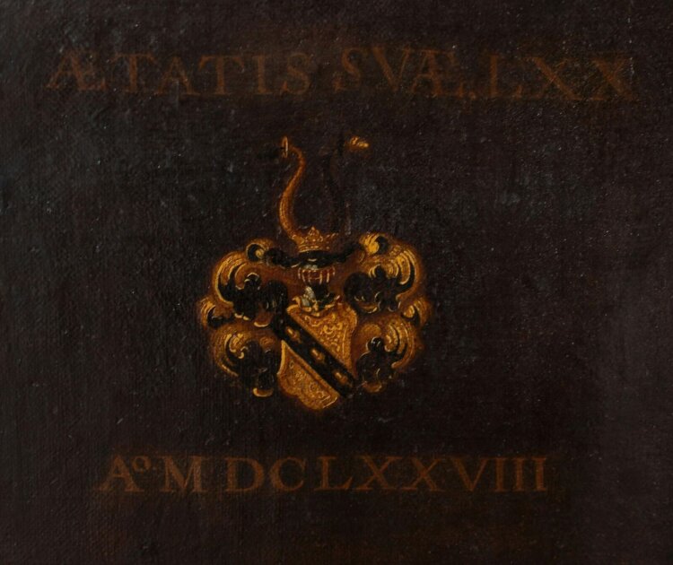 dt. Maler des 17. Jahrhunderts - Porträt Johann Warmund von Aicher - 1678 - Öl auf Leinwand