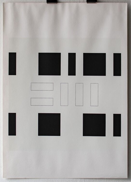 Unbekannter Künstler - konkrete Darstellung - Serigrafie - o. J.