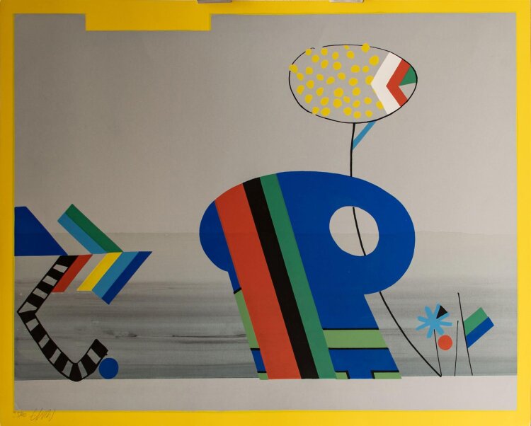 Unbekannter Künstler (EWW) - abstrakte Darstellung - Serigrafie - o. J. - 35/40