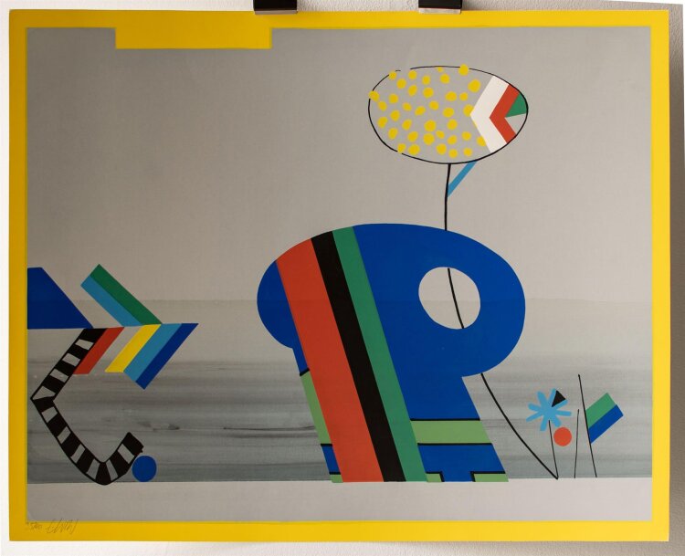 Unbekannter Künstler (EWW) - abstrakte Darstellung - Serigrafie - o. J. - 35/40