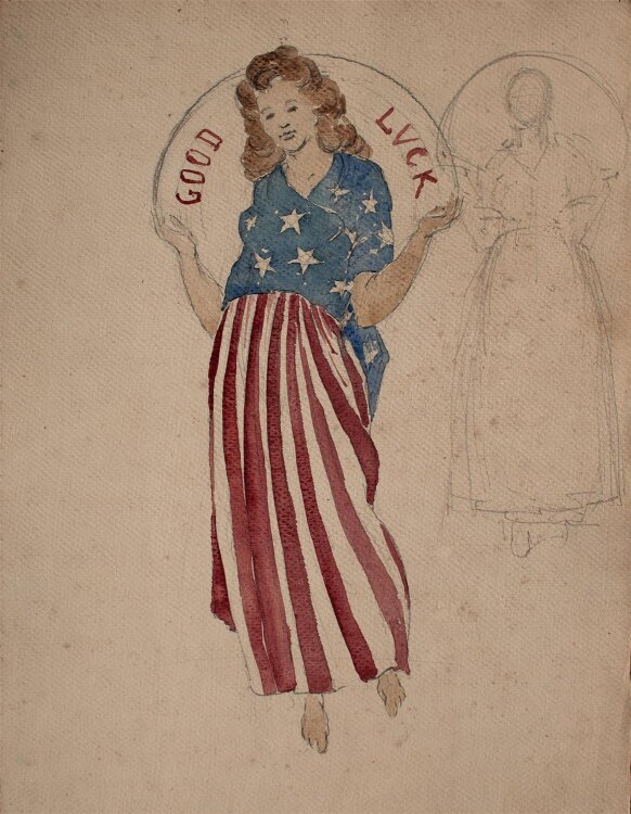 Unbekannter Künstler - Good Luck (Amerika) - Aquarell - o. J.