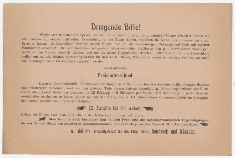 A. Müller´s Versandgeschäft für den...