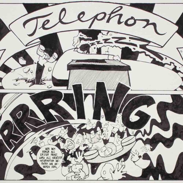 Jeanette Schulz -  State of the Art - 1995 - s/w Serigrafie auf chamoisfarbenem Karton