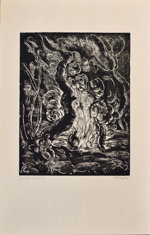 Richard Ziegler - Zwischenspiel 3 - 1921 - Holzschnitt