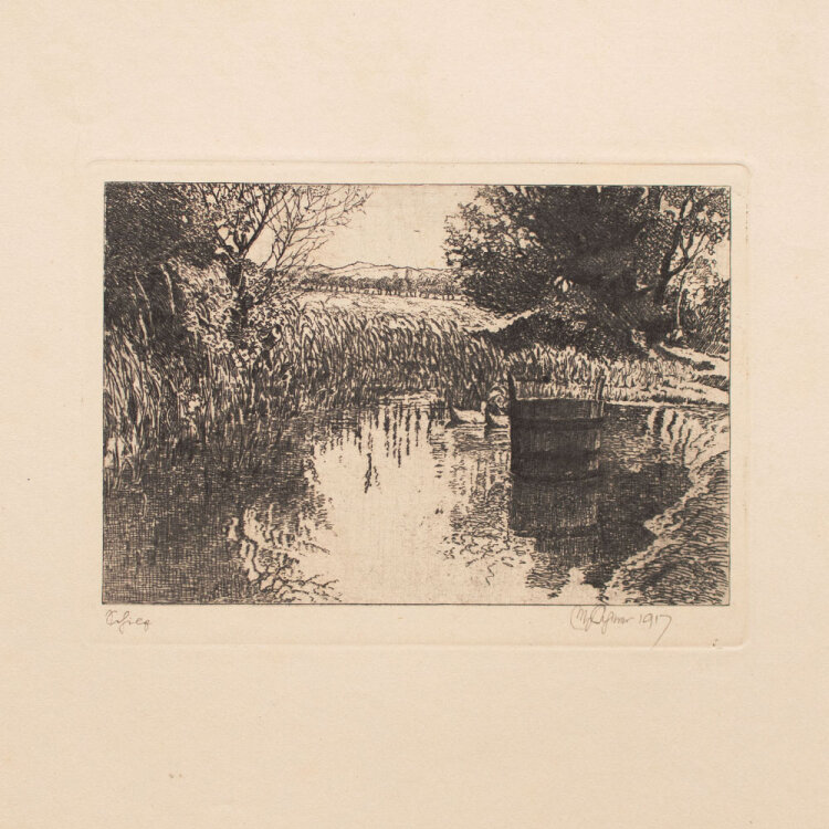 Max von Scherer - Schilf - 1917 - Radierung