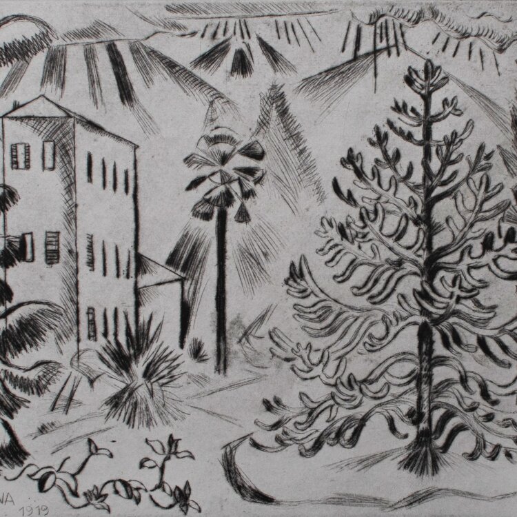 Richard Seewald - Ascona - 1919 - Radierung