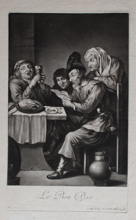 Johann Jacob Haid - Le Bon Pere - 1755 - Mezzotinto auf Büttenpapier