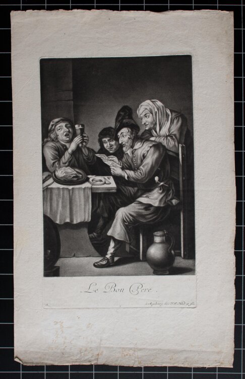 Johann Jacob Haid - Le Bon Pere - 1755 - Mezzotinto auf...
