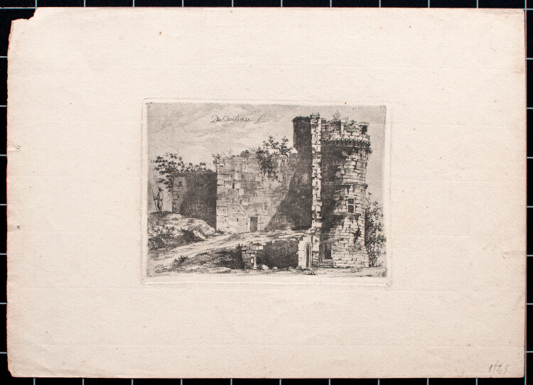 Jean-Jacques de Boissieu - Landschaft mit Burgruine -...