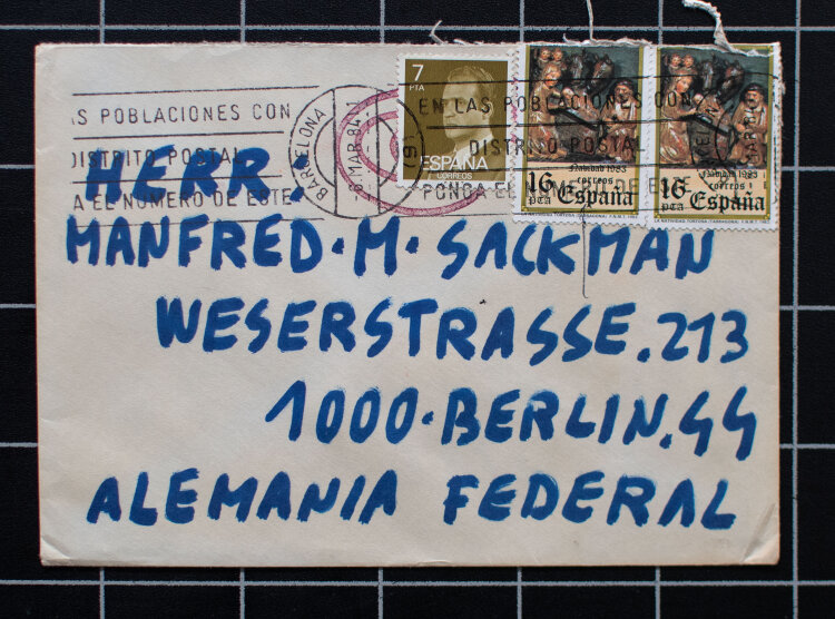 Alberto Porta - La Sed - 1984 - Offset-Postkarte