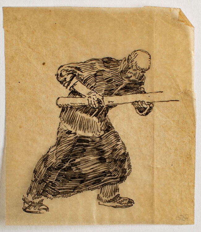 Wilhelm Danz - Schmied - Tusche auf Pergamentpapier - o. J.