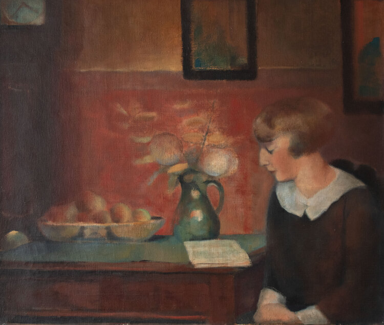 Ernst Baltensperger - Bildnis Thérése Guilland - undatiert - Öl auf Leinwand