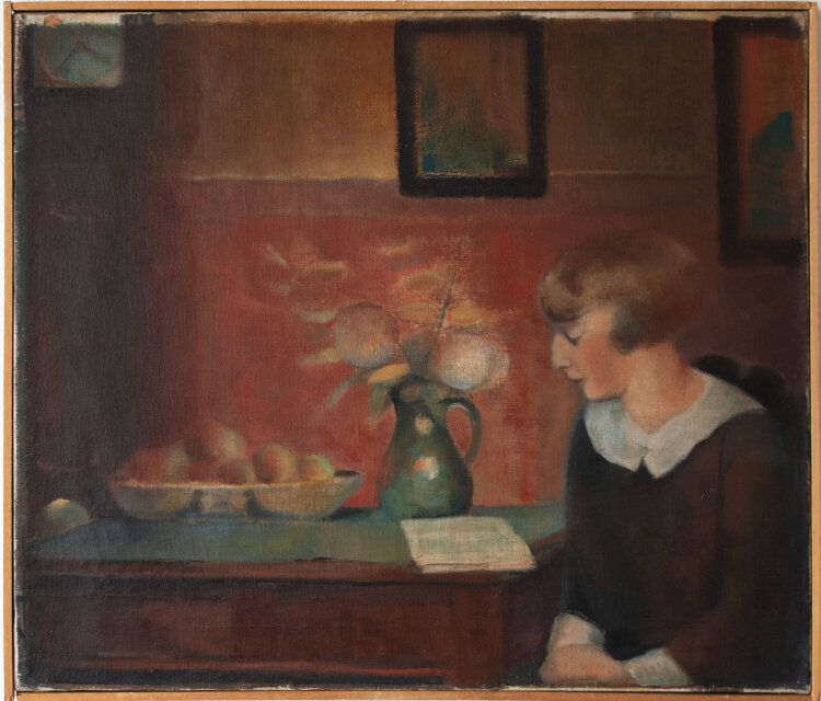 Ernst Baltensperger - Bildnis Thérése Guilland - undatiert - Öl auf Leinwand