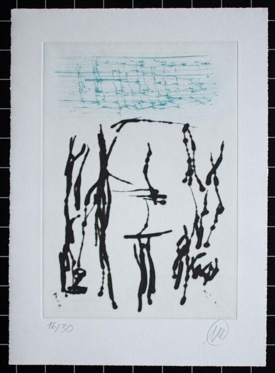 Markus Lüpertz - Der Kunst die Regeln geben - 2005 - Farbradierung