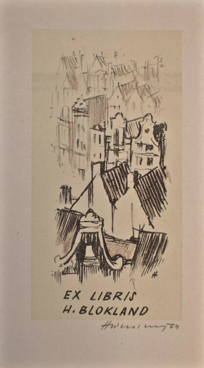 Stanislav Hlinovský - Exlibris - 1964 - Lithografie