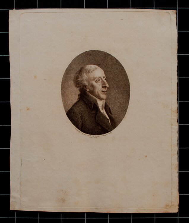Friedrich Wilhelm Bollinger - Bildnis Vincenzo Righini - 1803 - Kupferstich, Punktmanier