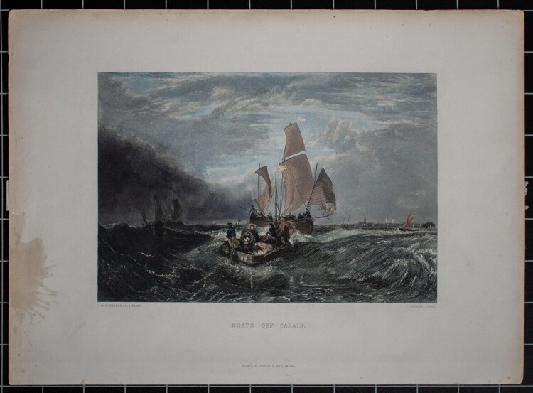 John Cousen nach William Turner - Boats off Calais -...